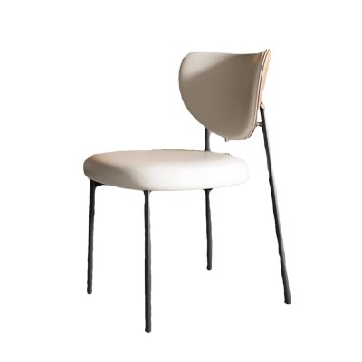意式餐椅家用现代简约轻奢餐桌椅子设计师款北欧餐厅靠背极简凳子