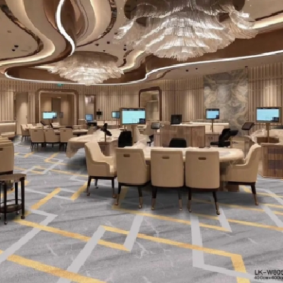 道成 印花弯头纱地毯 抗皱耐踩踏 涤纶防火材料 酒店客房市场价图2