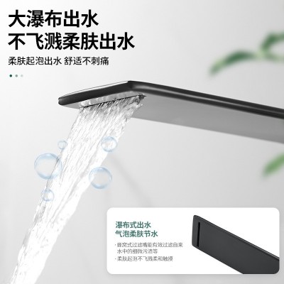 北欧风瀑布水龙头冷热洗脸洗手池面盆台上酒店浴室卫生间创意龙头图4