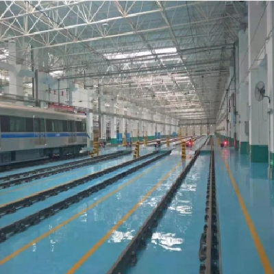 环氧彩砂地坪环氧树脂水性地坪漆 现场施工 鼎诚建筑图4