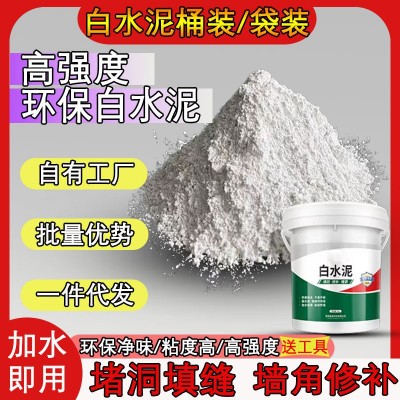 白水泥家用防水堵漏空调孔胶泥粘土墙洞填充神器密封胶泥白色水泥图5