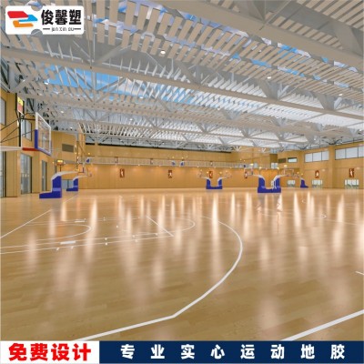 室内室外篮球场PVC地板运动地胶 乒乓球场塑料地皮羽毛球场地板胶图3