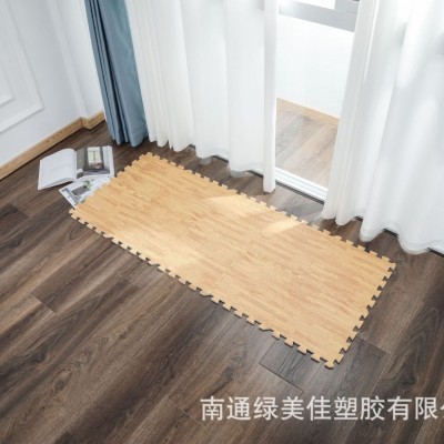 泡沫地垫爬行垫铺在地上的垫子卧室客厅仿木纹木地板防滑拼接拼图图2