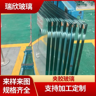 双层夹胶平面玻璃隔音耐高温防爆钢化玻璃规格厚度齐全图1