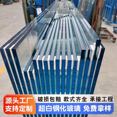 上海工厂超白钢化玻璃超白异形丝印玻璃深加工三层防爆玻璃加工图5