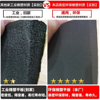 50mm橡塑保温棉墙面自粘墙体填充平面阻燃厂房家用隔音板吸音材料图3