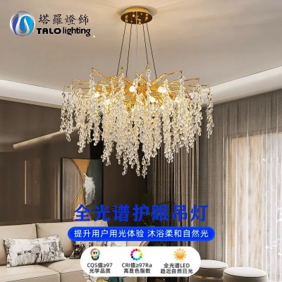 法式轻奢设计师别墅客厅卧室吊灯铝材创意温馨餐厅灯葡萄枝形吊灯图5