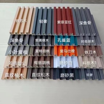 工厂批发格栅板方格竹木纤维集成修护墙板电视背景墙装饰装修建材图4