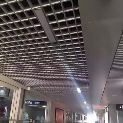 格栅吊顶天花装饰材料铁铝格栅塑钢自装网格格栏集成吊顶厂家直销图3