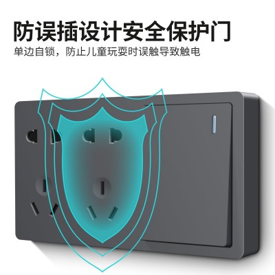 明装开关五孔插座多孔十五孔二十五孔明线盒移动板房开关 电源插座图2