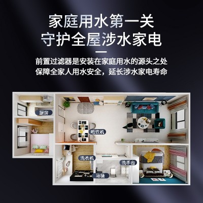 自动清洗前置过滤器反冲洗家用全屋大流量中央自来水净水器批发图4
