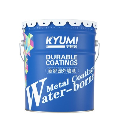 千居美新家园外墙乳胶漆防水防晒水泥漆彩绘白色墙面漆室 外涂料