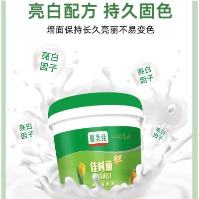 现货供应佳时丽内墙漆 家用室内油漆 20KG桶装 白色墙面漆图4