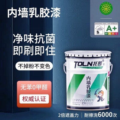 负离子超净防霉抗菌内墙乳胶漆室内家用自刷墙面漆墙漆水性乳胶漆图5