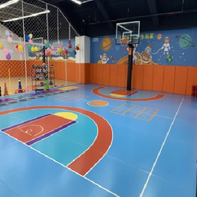 2.0/4.0定制地胶地垫儿童体适能篮球场健身房幼儿园塑胶地板图5