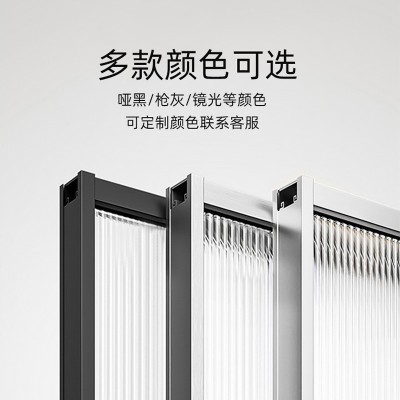 澳宁双活动整体淋浴房 一字型浴室隔断干湿分离玻璃门浴屏卫生间图2