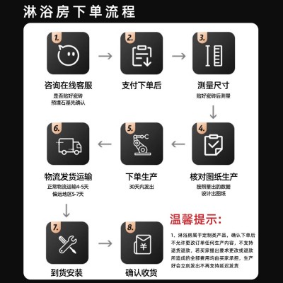 佛山厂家一字型无框移门淋浴房浴室干湿分离隔断玻璃卫生间推拉门图4