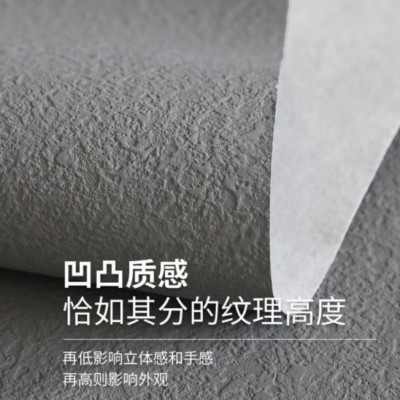 厂家批发仿硅藻泥素色壁布 现货简约背景墙 全屋北欧肌理无缝墙布图2