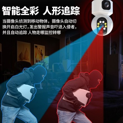 360度全景无死角监控器无线家用手机远程室内家庭店用摄像头图4
