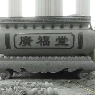 祠堂寺庙佛堂石雕青石仿古香炉可来图片图纸定做图2