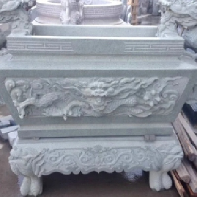 祠堂寺庙佛堂石雕青石仿古香炉可来图片图纸定做图3