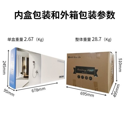 定制浴室手持枪灰花洒套装 酒店工程简易淋浴器 增压恒温淋 浴花洒图3