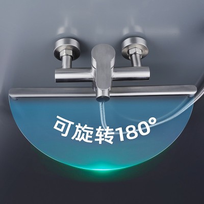 304不锈钢龙头拉丝冷热卫生间单孔小蛮腰浴室洗面盆洗手盆水龙头图3