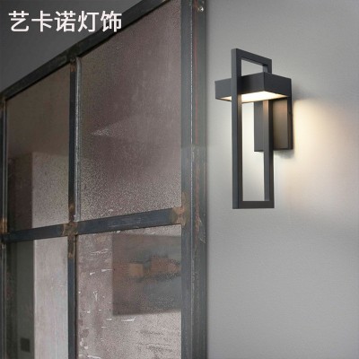 户外防水壁灯现代简约门口室外不锈钢墙壁灯庭院走廊阳台防虫壁灯图4
