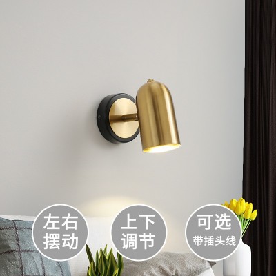 壁灯卧室床头灯可活动旋转酒店客房灯现代简约北欧轻奢房间小壁灯图3