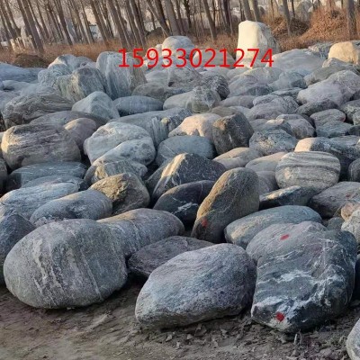 景观置石厂家批发水冲石用于草坪湖边园林河道摆放河冲泰山石图2