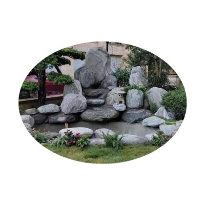 景观置石厂家批发水冲石用于草坪湖边园林河道摆放河冲泰山石图5
