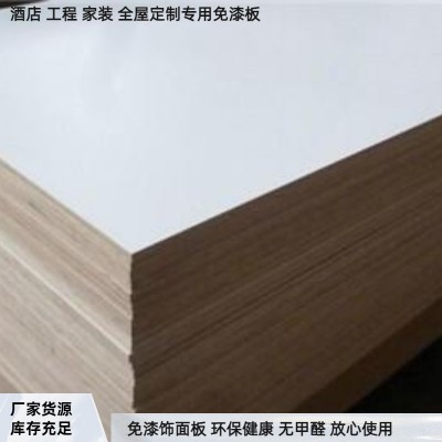 实木多层板免漆板生态板三聚氰胺板酒店装修衣柜展示柜家装专用板图2