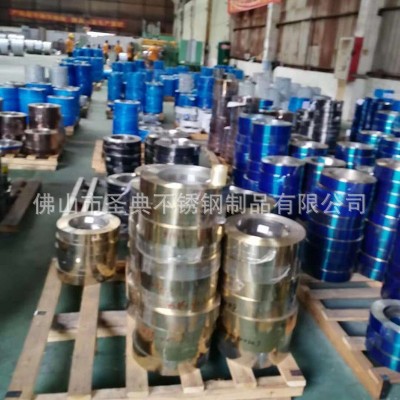 雅才304不锈钢拉丝钢带 镜面不锈钢带 玫瑰金不锈钢带 彩色广告字图2