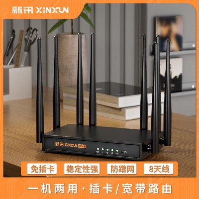 新讯4G免插卡免安装无线路由器家用工地宿舍WiFi6户外室 内办公图1