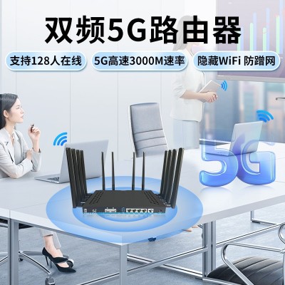 工业级双核5G插卡路由器千兆智能128用户双卡无线wifi6 路由器厂家图2