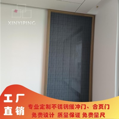 厨房推拉门不锈钢夹丝玻璃门科学城厨房缓冲吊趟门衣柜折叠门图2