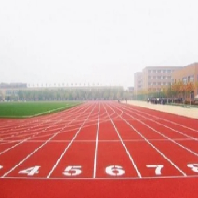 立美13mm预制型塑胶跑道 操场运动场地地板施工图2