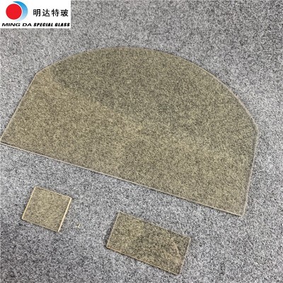 明达耐高温玻璃微晶面板石英特种高硼硅玻璃耐火透明壁炉玻璃批发图5