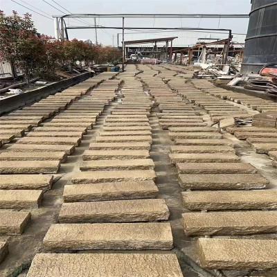 老石板地铺石做旧石花岗岩仿古石台阶石菠萝面自然面大量批发零售
