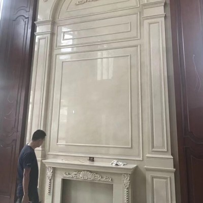 白玉兰天然大理石材酒店别墅客厅背景墙全屋家装石材餐桌飘窗台石图4