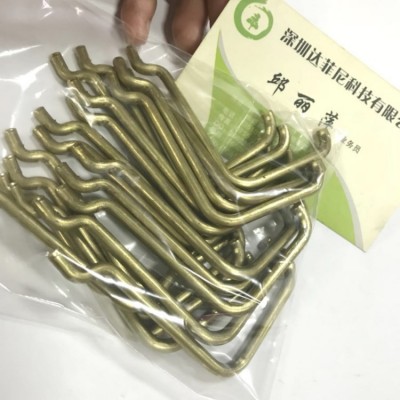 厂家加工黄铜棒折弯 H62黄铜细棒折弯挂钩 挂具 线成型折弯提供图2