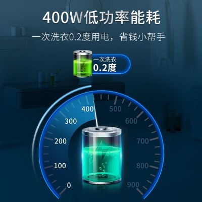 志高洗衣机10kg全自动洗烘脱一体家用智能波轮热烘干甩干蓝光抑菌图2