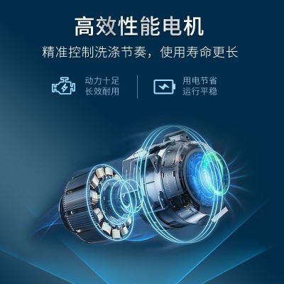 志高洗衣机10kg全自动洗烘脱一体家用智能波轮热烘干甩干蓝光抑菌图3
