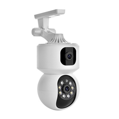 双目摄像头高清家用远程手机wifi无线360度旋转带双向 语音夜视全图5