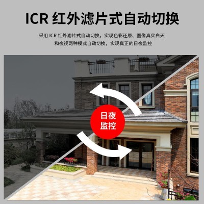 室外400万高清全彩夜视智能双光poe供电摄像机防水远程监控摄像头图3