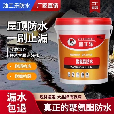 水性聚氨酯防水涂料涂抹游泳池墙面外墙楼顶屋顶防水补漏材料图2