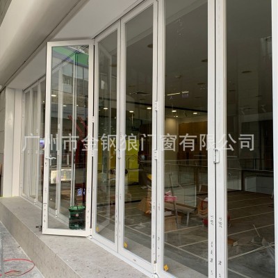重型折叠门断桥折叠门可装40MM玻璃 极窄折叠 50及70大折叠图5