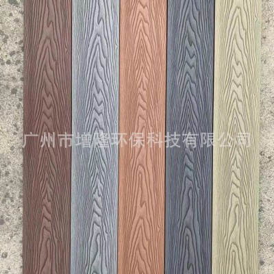 广东环林塑木地板热压木塑地板塑木深压纹地板园林景观装修新材料图3