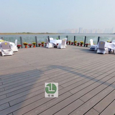 广东环林塑木地板热压木塑地板塑木深压纹地板园林景观装修新材料图4