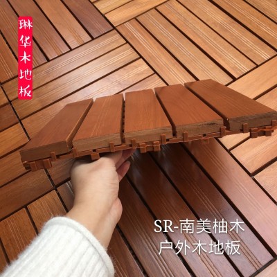 厂家直供木地板 南美柚木户外地板 阳台花园浴室专用地板图2
